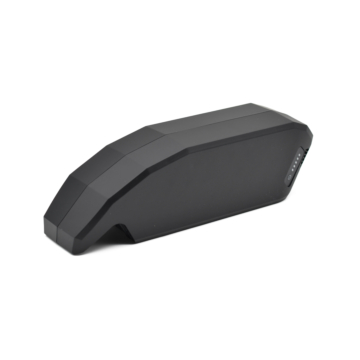 Klart billede af Bosch Powerpack 540 Performance/Active stel E-Bike Vision cykelbatteri. Billedet er taget fra en trekvart vinkel.