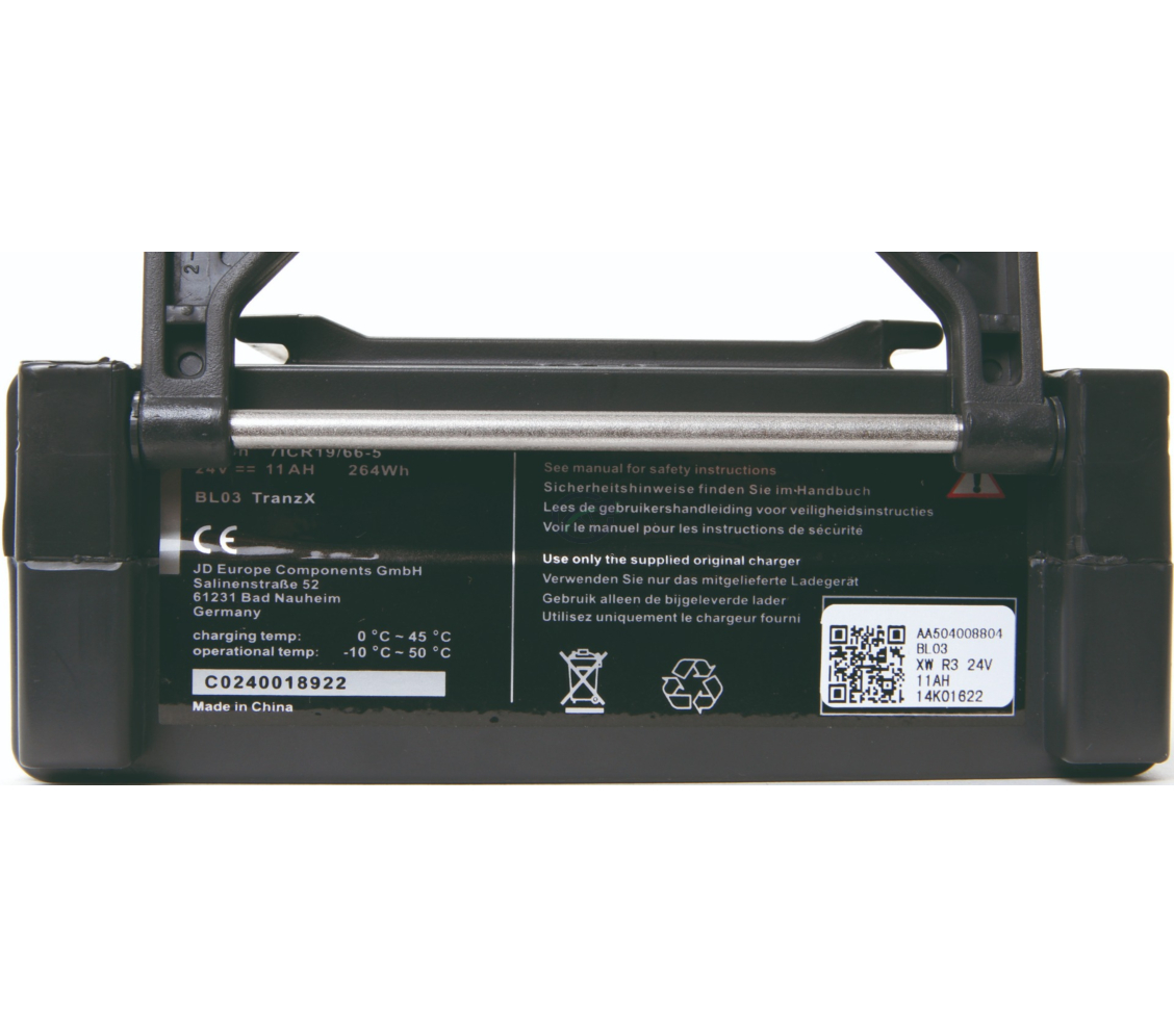 TranzX BL03 24V 11Ah Cykelbatteri