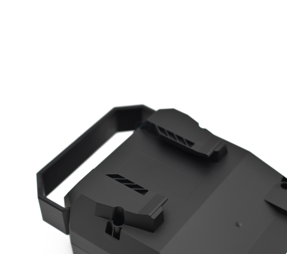 Nærbillede af håndtaget på Bosch Powerpack 360 Performance/Active bagagebærer E-Bike Vision cykelbatteri.