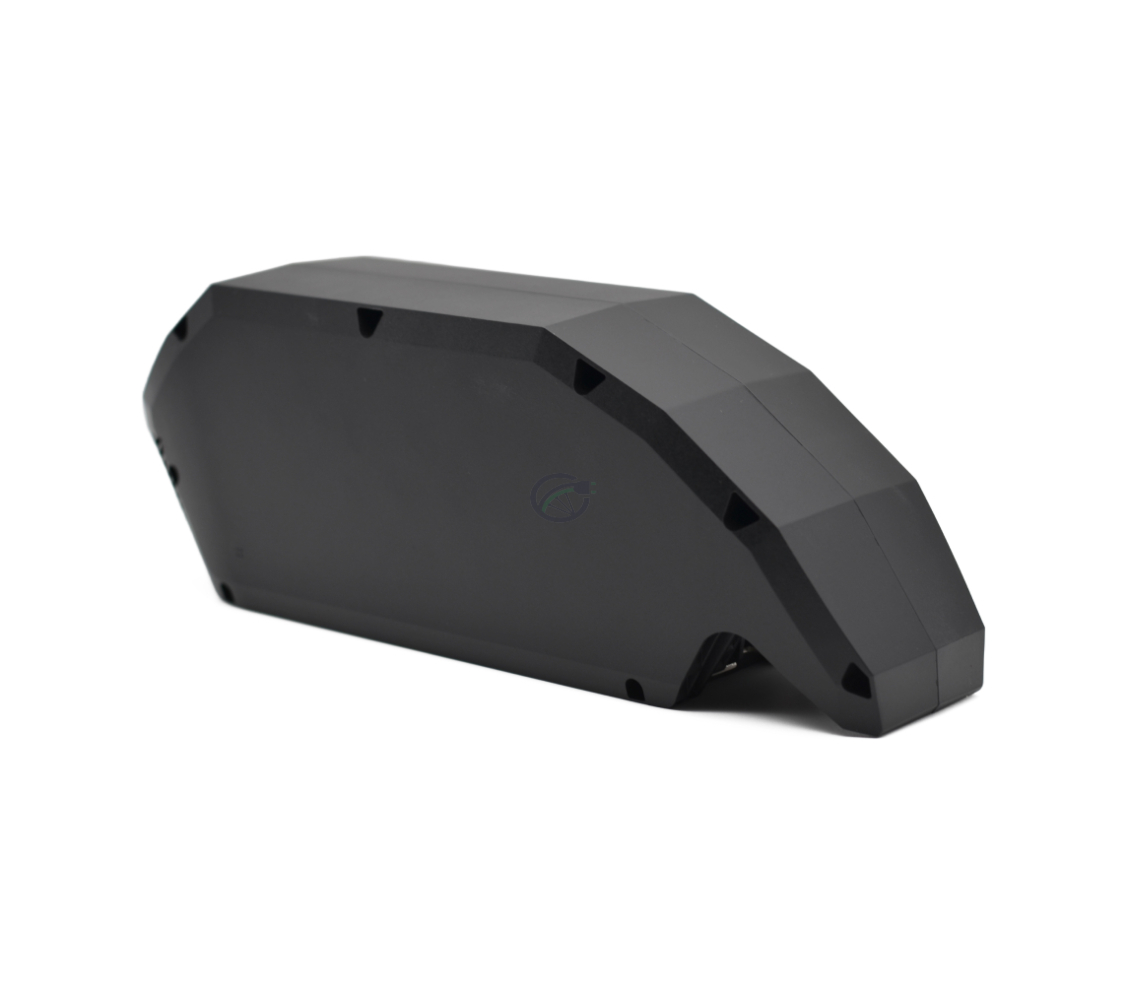 Tredjedels visning fra siden af Bosch Powerpack 700 Active/Performance stel E-Bike Vision cykelbatteri.