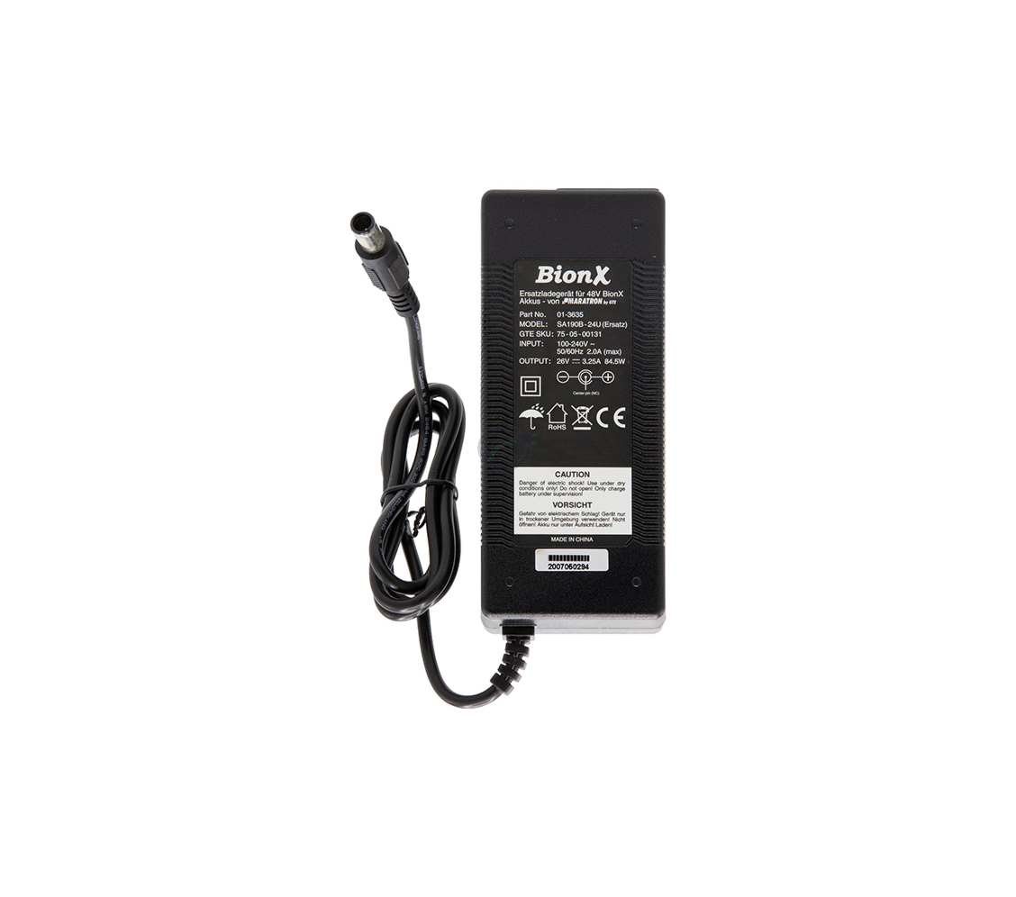 Maratron 48V oplader BionX til cykelbatteri