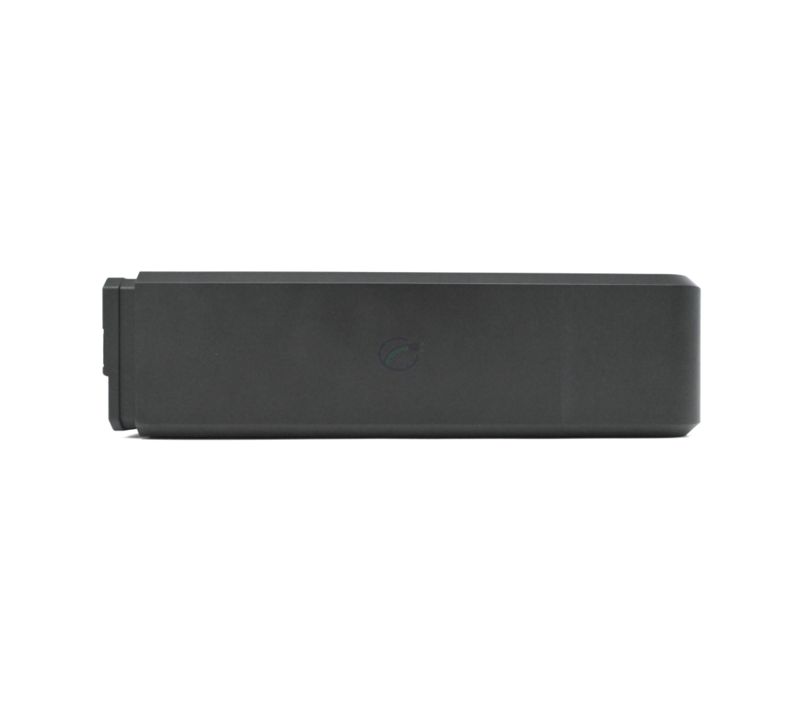 Topperspektiv af Shimano Steps BT-E6000 cykelbatteri.