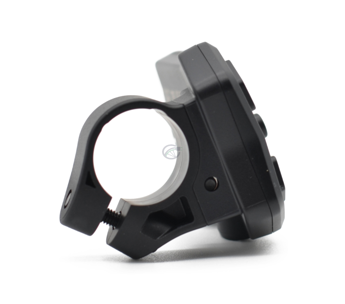 Nærbillede af monteringssystemet på Shimano Steps display SC-E5000 cykelcomputer.