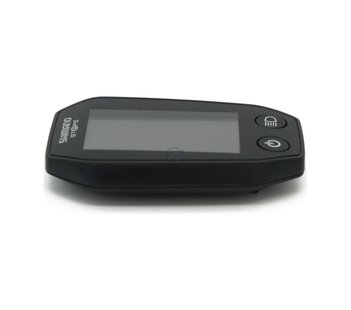 Sidevinkel af Shimano Steps SC-E6010 liggende.
