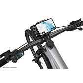 Bosch Smartphone Grip monteret på en elcykel. Her ses navigationsfunktionen.