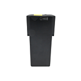 Topvisning af Ansmann 36V 14Ah Compatible cykelbatteri. Batteriindikatoren er tydeligt synlig.