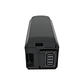 foto af Shimano BT-E6010 36V 11.6Ah fra toppen og bagsiden af batteriet