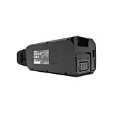 foto af Shimano BT-E6010 36V 11.6Ah fra undersiden, hvor du tydeligt kan se klistermærkerne med forklaringer og advarsler