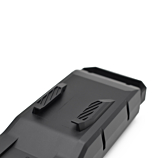 Nærbillede af fastgørelsessystemet under Bosch Powerpack 700 Performance/Active bagagebærer E-Bike Vision.