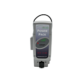 Forvisning af Panasonic Deluxe 36V 17Ah Compatible, hvor ladeporten er synlig.