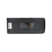 Fuldt billede af undersiden af EYXON Sparta/Batavus B400 36V 12.8Ah Compatible cykelbatteri.
