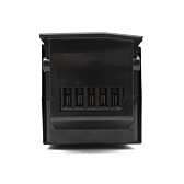 Tydeligt billede af cykeltilslutningen til Impulse 36V 14.5Ah kompatibelt batteri produceret af EYXON.