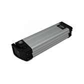 Trekvartsvinkel af Phylion XH370-12J Silverfish 37V 12Ah Compatible, hvor LED-indikatoren er synlig.
