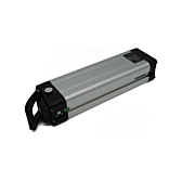 Trekvartsvinkel af Phylion XH370-12J Silverfish 37V 12Ah Compatible liggende, taget på afstand.