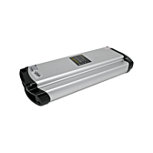 Bundbillede af Phylion XH370-13J Wall-E 37V 14Ah (2-polet). Billedet af dette Phylion-batteri er taget fra en trekvart vinkel, så bunden og siden af batteriet er synlige.