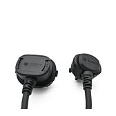 Nærbillede af forbindelserne på Bosch PowerMore 250 Range Extender 150 mm kabel