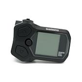 Frontvinkel af Shimano Steps SC-EN500, hvor displayet og knapperne er tydeligt synlige.
