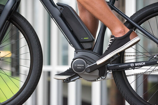 Bosch Powerpack monteret på en elektrisk cykel